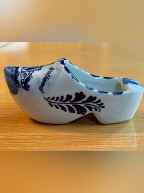 Ceramic 3” Delft Blue Dutch Shoe-Holland